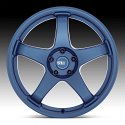 Motegi Racing MR151 CS5 Satin Metallic Blue Custom Wheels 4